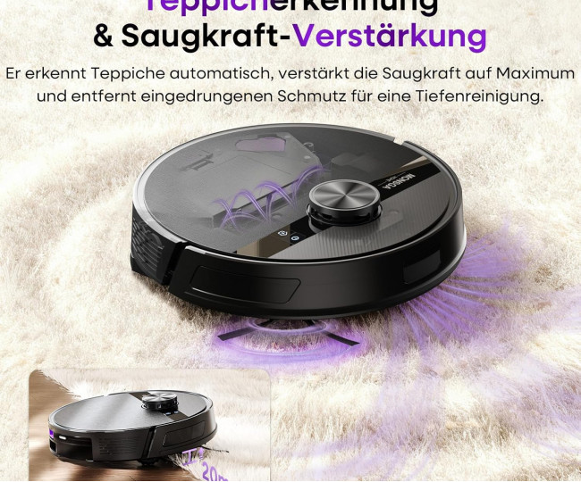 Робот-пилосос MONSGA 5000 з функцією вологого прибирання